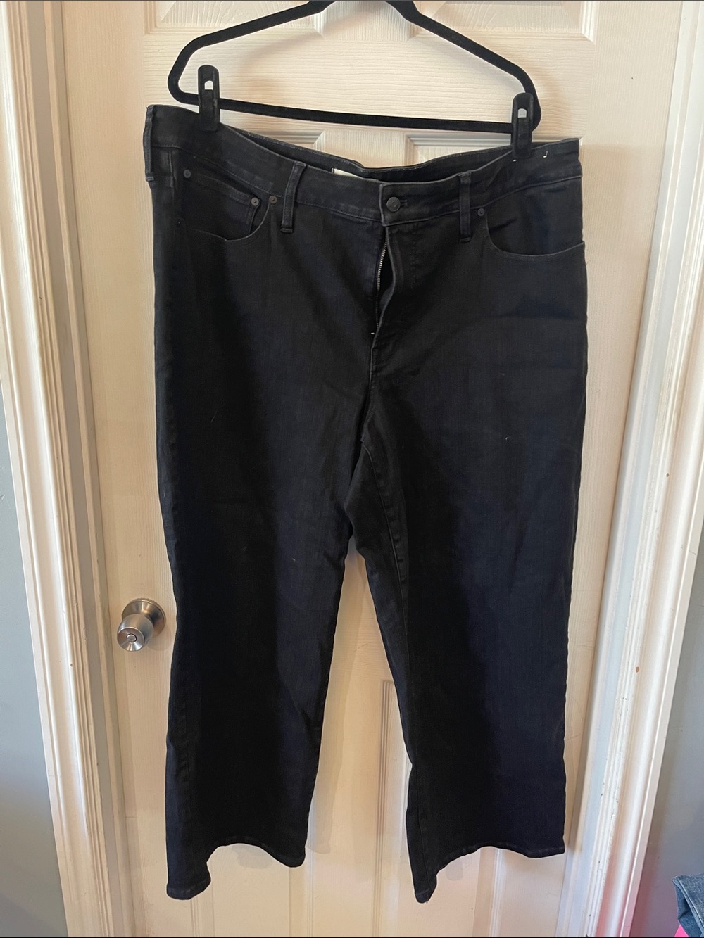 Madewell The Curvy Vintage Wide-Led Black Jeans